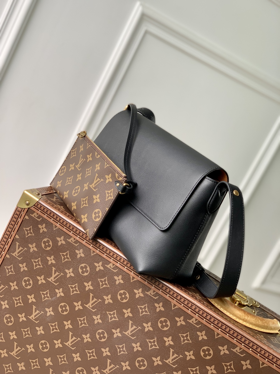 LV A貨 BELLA 小牛皮單肩包 經典黑色款式｜歐美奢侈品精品推薦