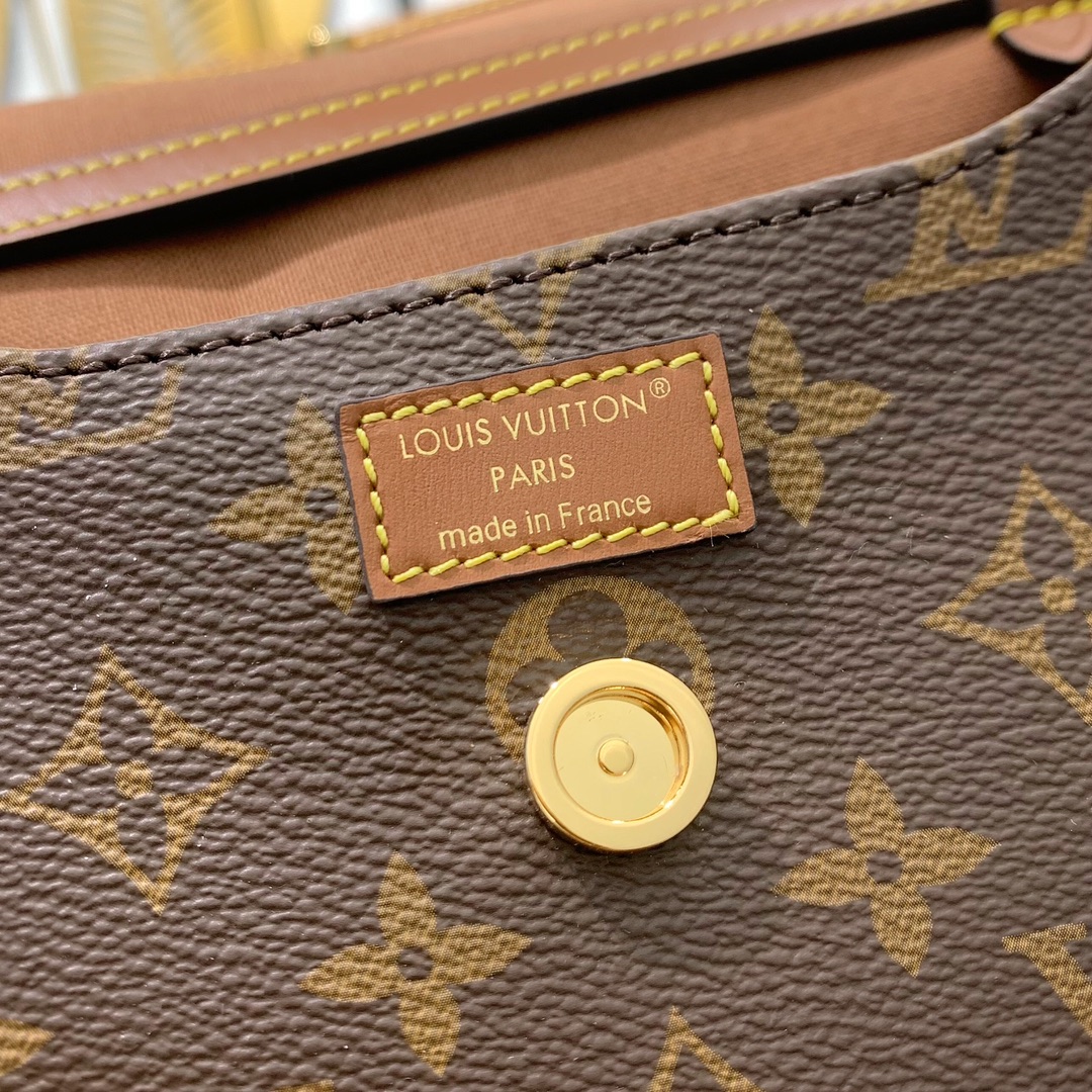 LV 一比一 Saumur Monogram 小號斜挎包 復古雙袋設計｜歐美奢侈品精品推薦