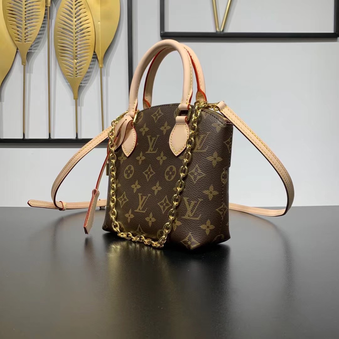 LV 原單 Locky BB Monogram 小號手提斜挎包 鏈條點綴｜歐美奢侈品精品推薦