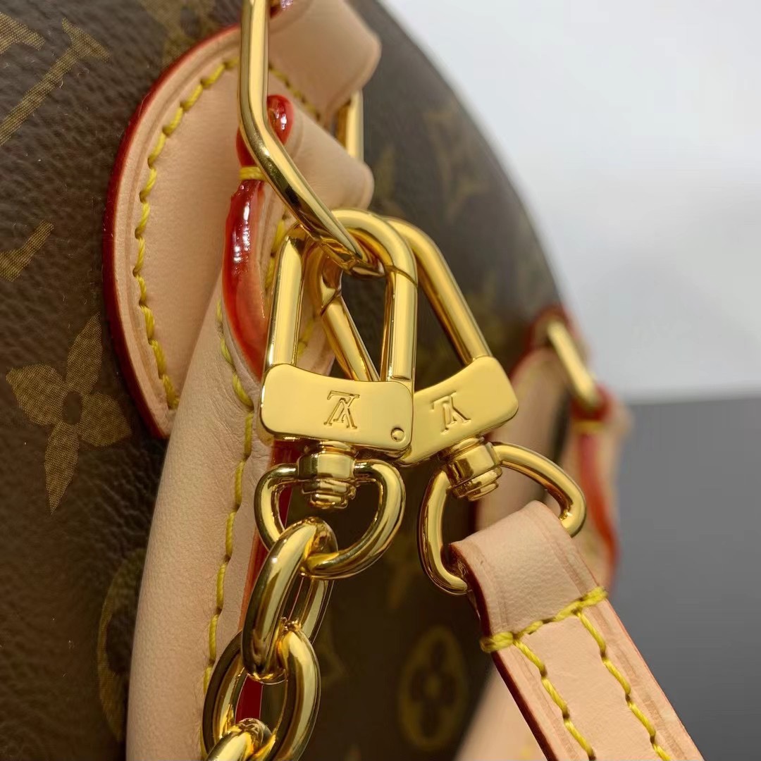 LV 原單 Locky BB Monogram 小號手提斜挎包 鏈條點綴｜歐美奢侈品精品推薦