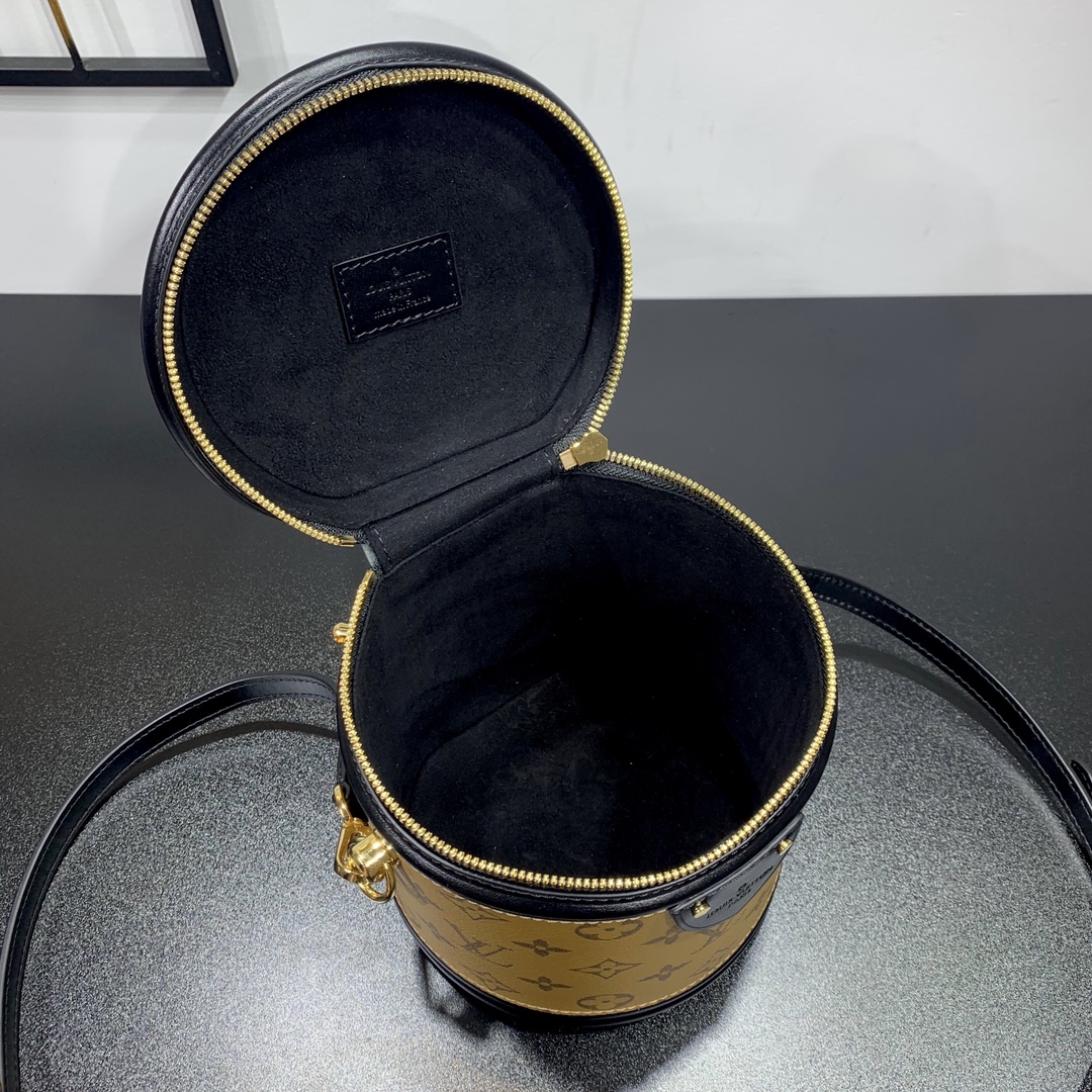 LV 一比一 Cannes 圓桶手提包 Monogram 經典百搭款｜歐美奢侈品精品推薦