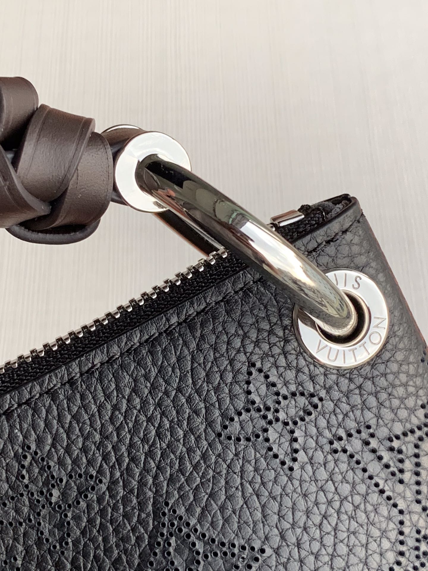 LV A貨 Mahina 黑色手提包 編織手柄斜挎款｜歐美奢侈品精品推薦