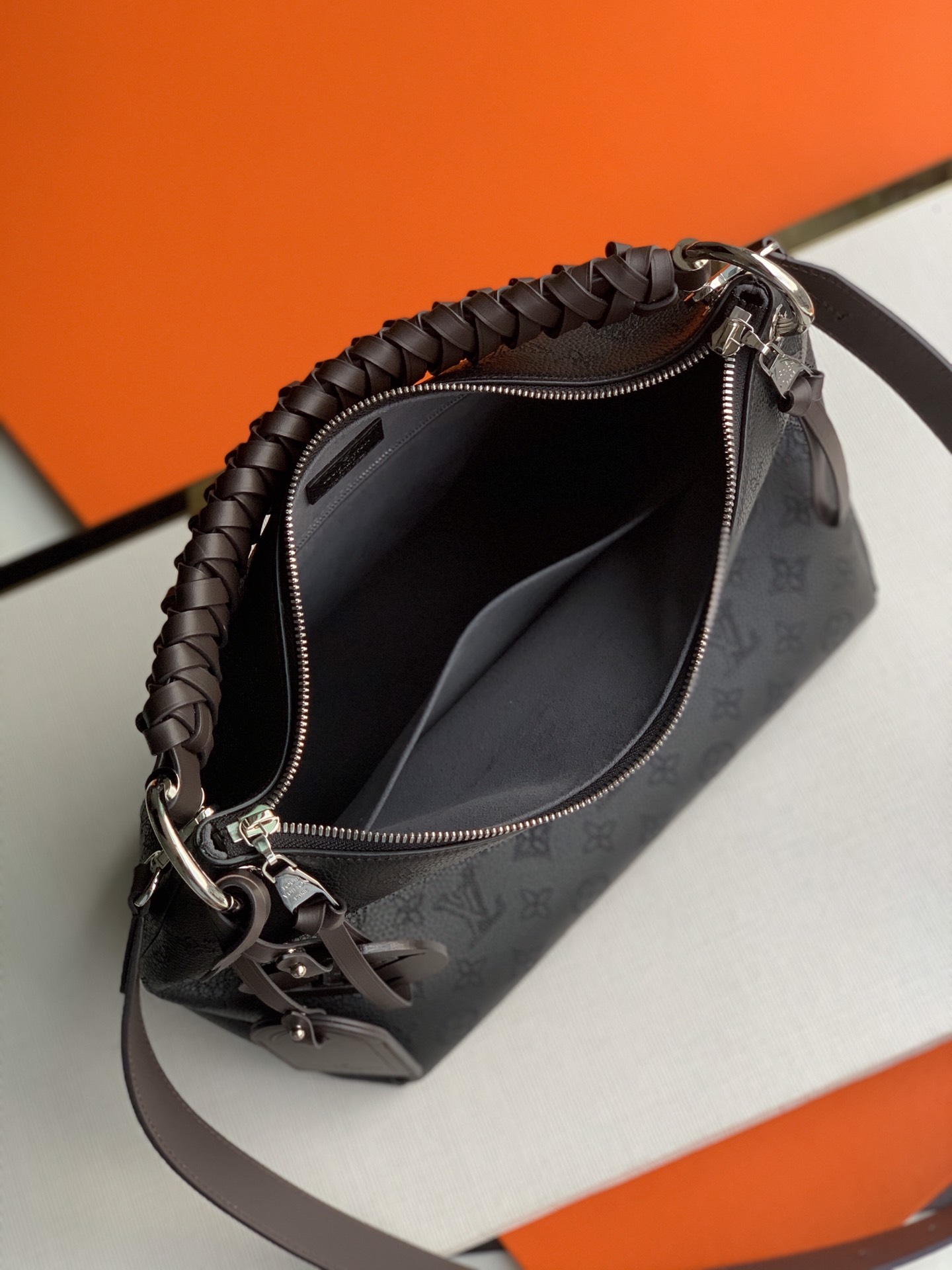 LV A貨 Mahina 黑色手提包 編織手柄斜挎款｜歐美奢侈品精品推薦