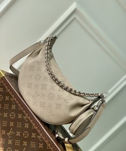 LV 一比一 米色半月包 鏈條小圓包優雅款