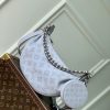LV 高仿 白色半月包 小圓包鏈條百搭款｜歐美奢侈品精品推薦
