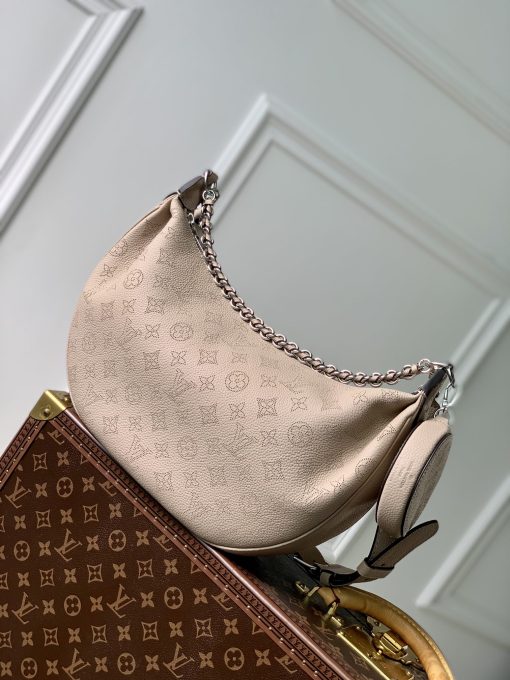 LV 高仿 米色半月包 鏈條小圓包百搭款