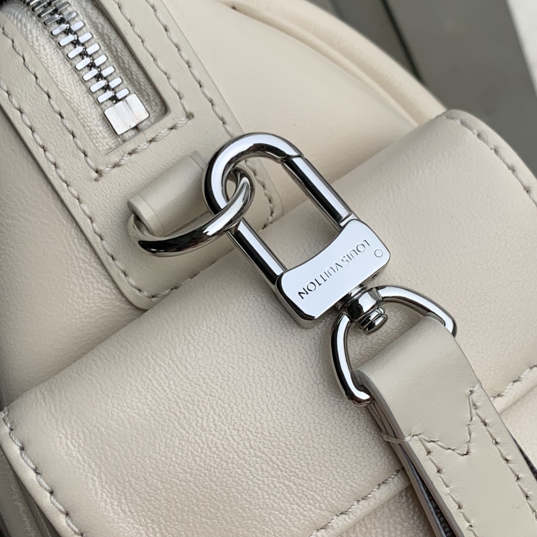 LV 高仿 白色手提包 經典拼接優雅款｜歐美奢侈品精品推薦
