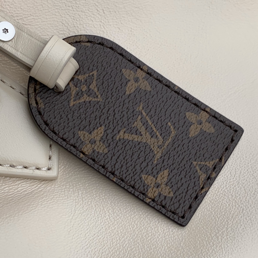 LV 高仿 白色手提包 經典拼接優雅款｜歐美奢侈品精品推薦