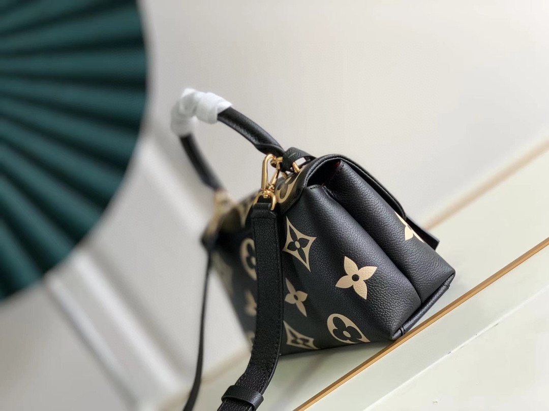 LV A貨 Monogram壓紋鎖扣手提包 黑色金扣款｜歐美奢侈品精品推薦