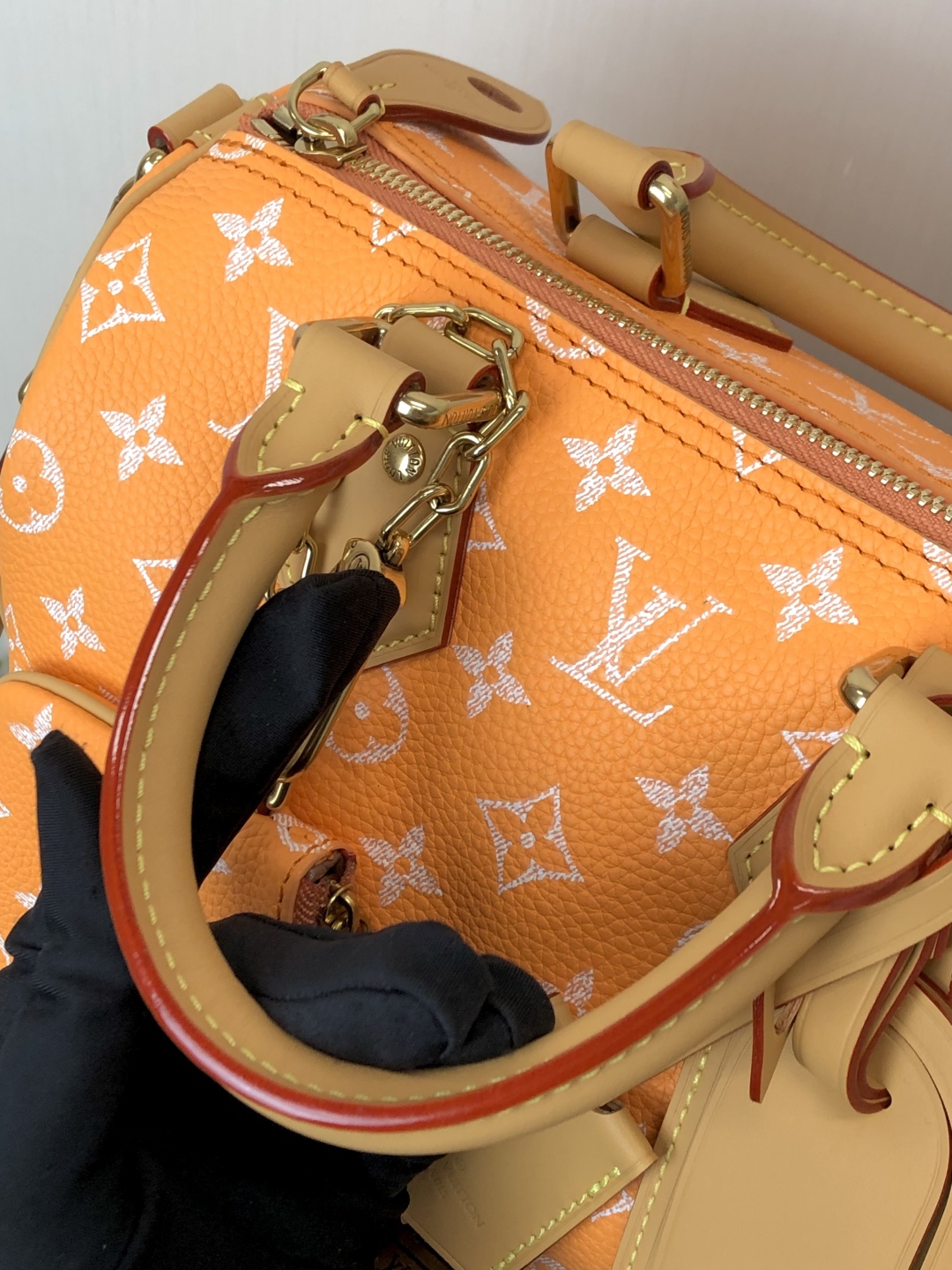 LV 高仿波士頓包 M13912 橘色Monogram 手提旅行款｜歐美奢侈品精品推薦