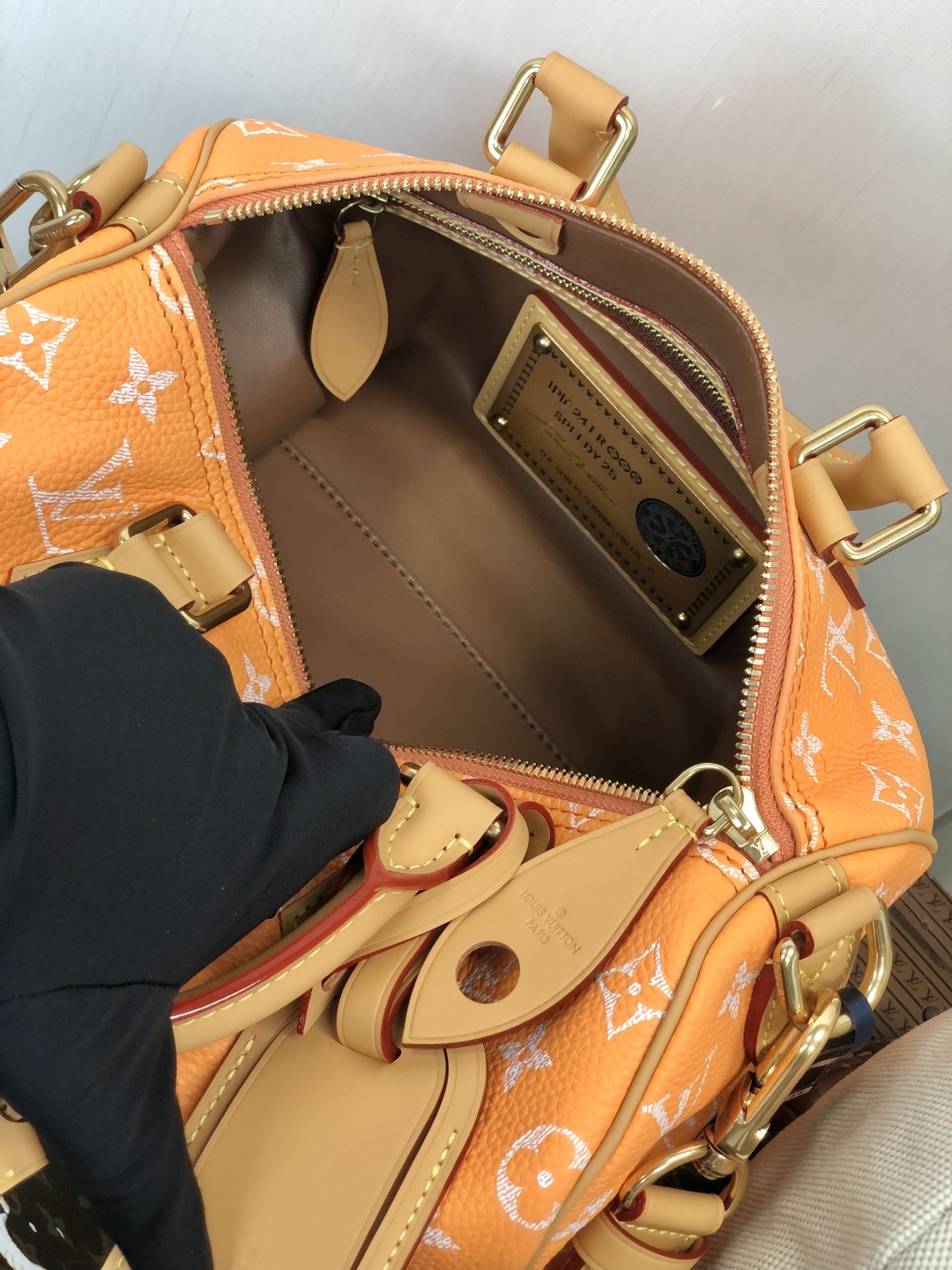LV 高仿波士頓包 M13912 橘色Monogram 手提旅行款｜歐美奢侈品精品推薦