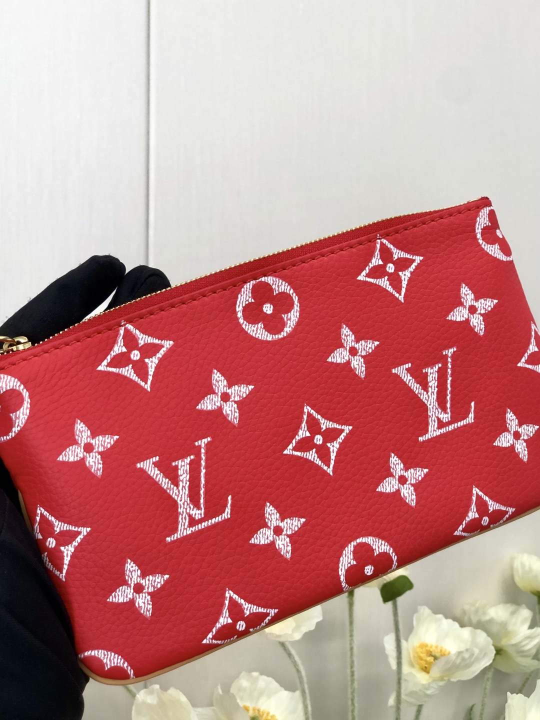 LV 高仿波士頓包 M24420 紅色Monogram 大容量旅行款｜歐美奢侈品精品推薦