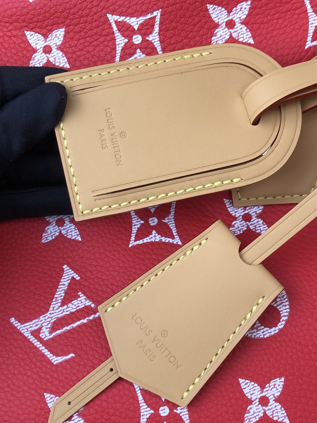 LV 高仿波士頓包 M24420 紅色Monogram 大容量旅行款｜歐美奢侈品精品推薦