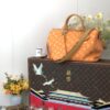 LV 高仿旅行袋 橘色經典印花 手提單肩款｜歐美奢侈品精品推薦