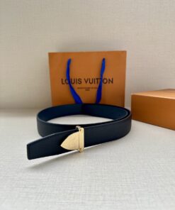 LV 高仿男士皮帶 金扣簡約百搭款