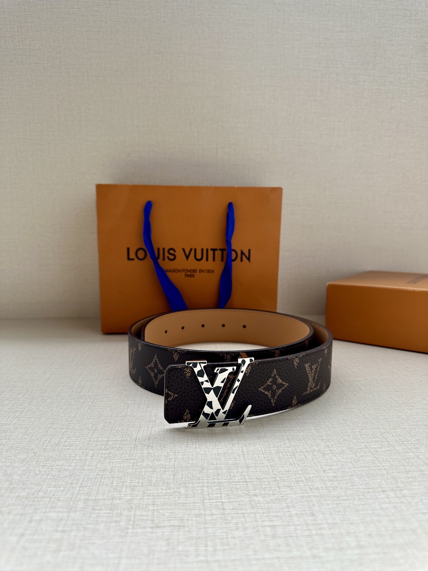 LV 高仿經典老花皮帶 金色LV扣｜歐美奢侈品精品推薦