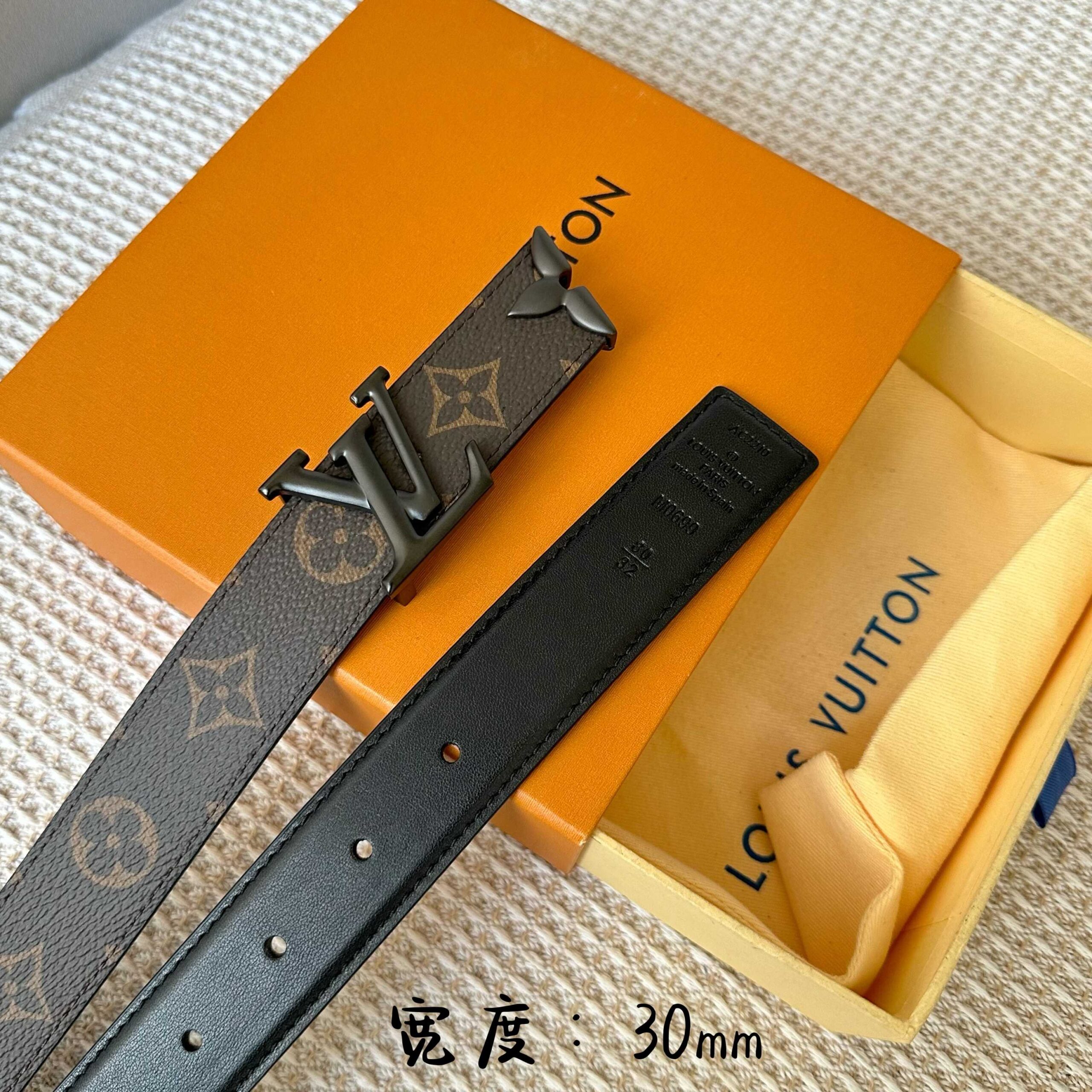 LV A貨 Monogram皮帶 黑色扣 30mm｜歐美奢侈品精品推薦