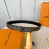 LV A貨 Monogram皮帶 黑色扣 30mm｜歐美奢侈品精品推薦