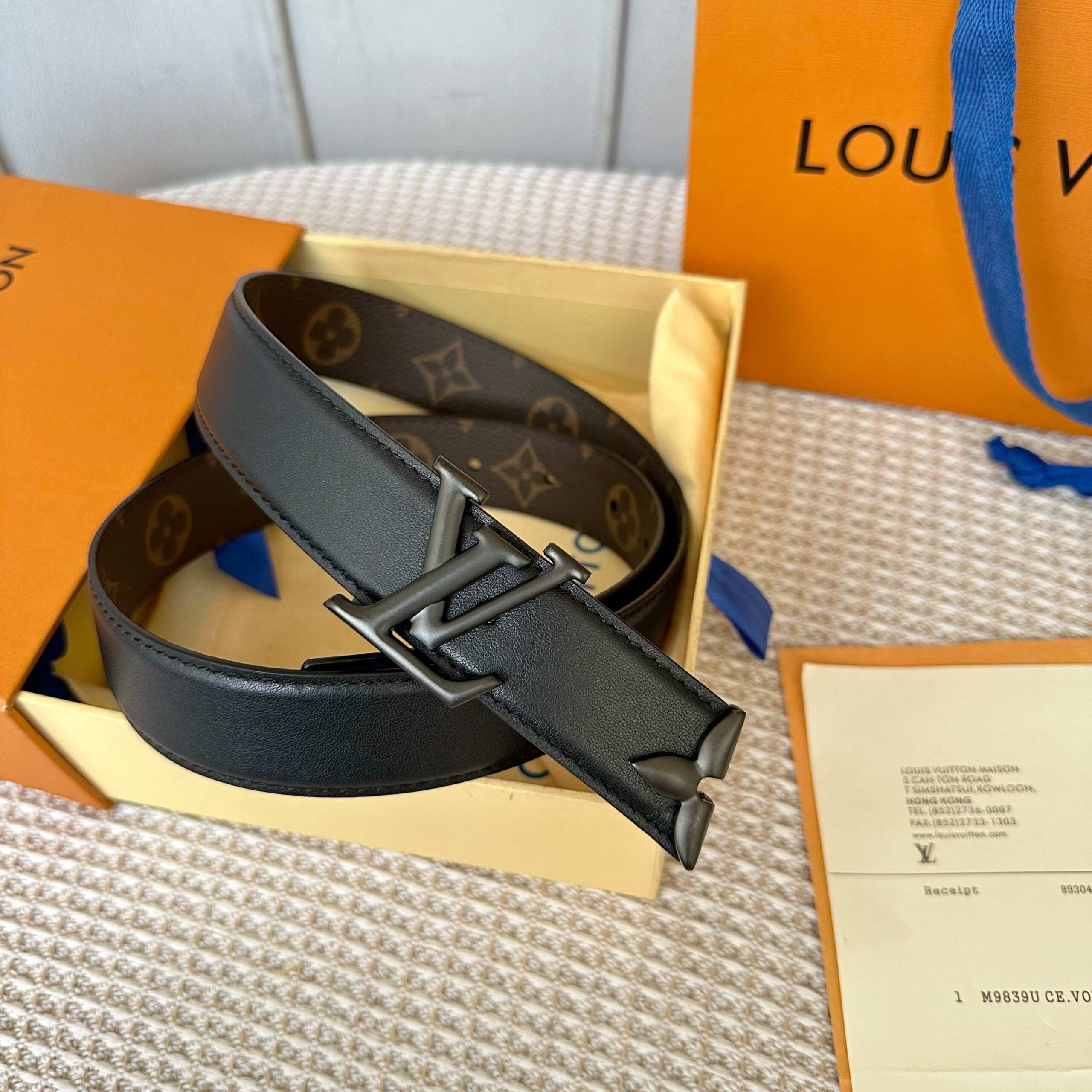 LV A貨 Monogram皮帶 黑色扣 30mm｜歐美奢侈品精品推薦