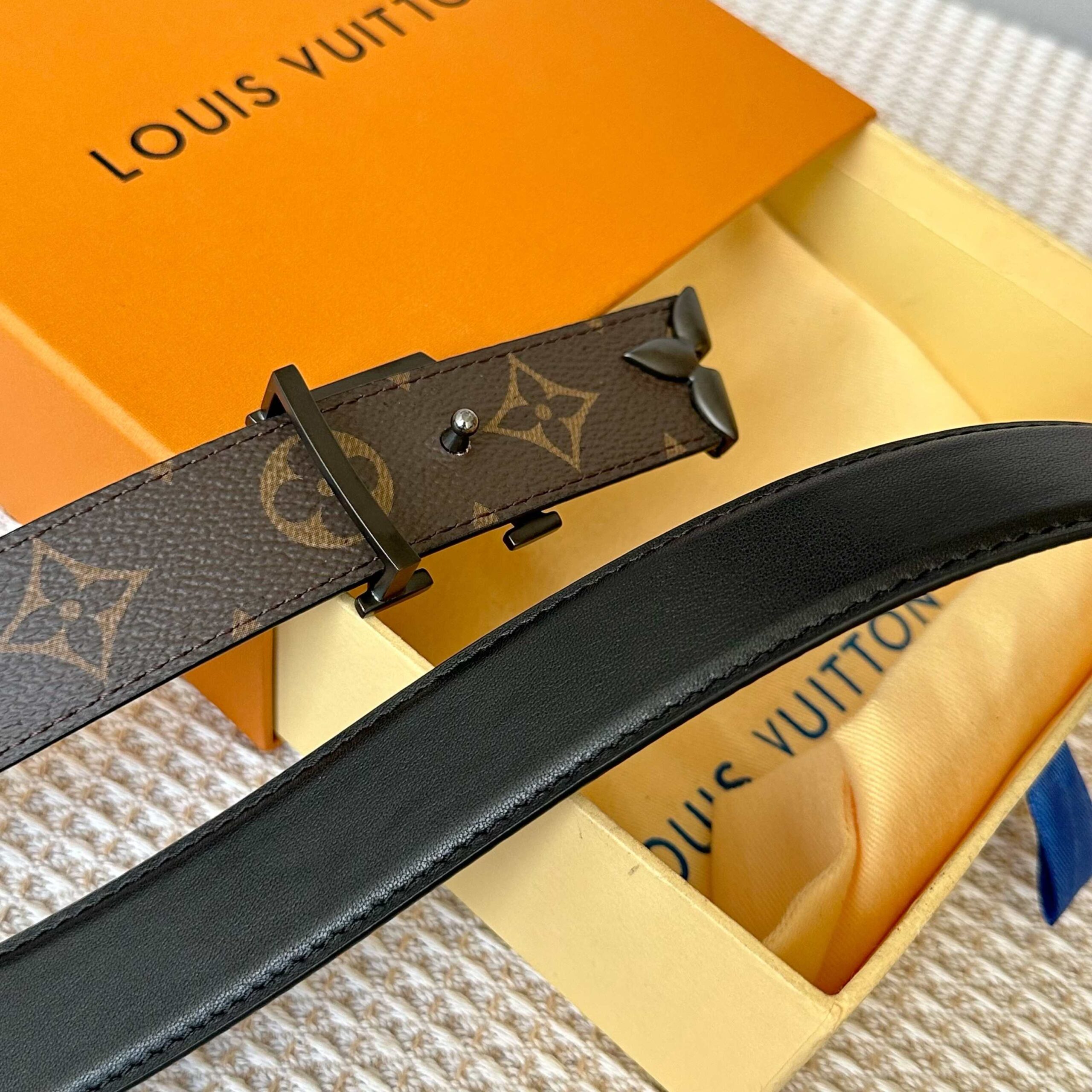 LV A貨 Monogram皮帶 黑色扣 30mm｜歐美奢侈品精品推薦