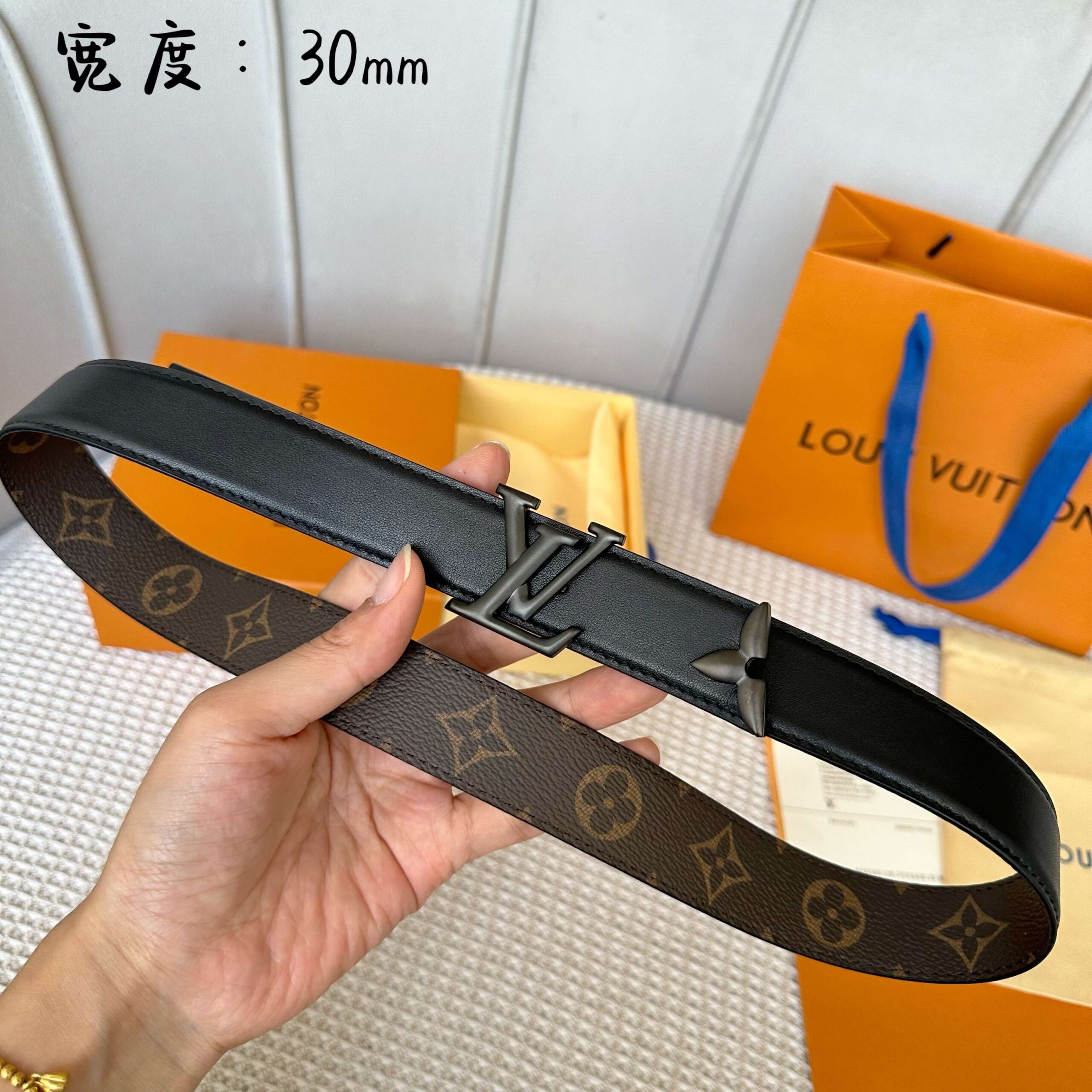 LV A貨 Monogram皮帶 黑色扣 30mm｜歐美奢侈品精品推薦