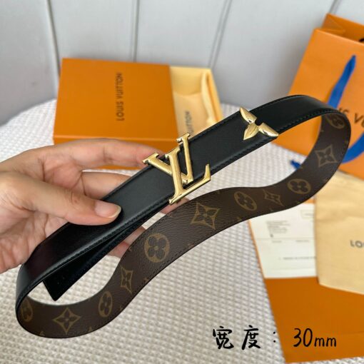LV 原單 Monogram皮帶 金扣 30mm