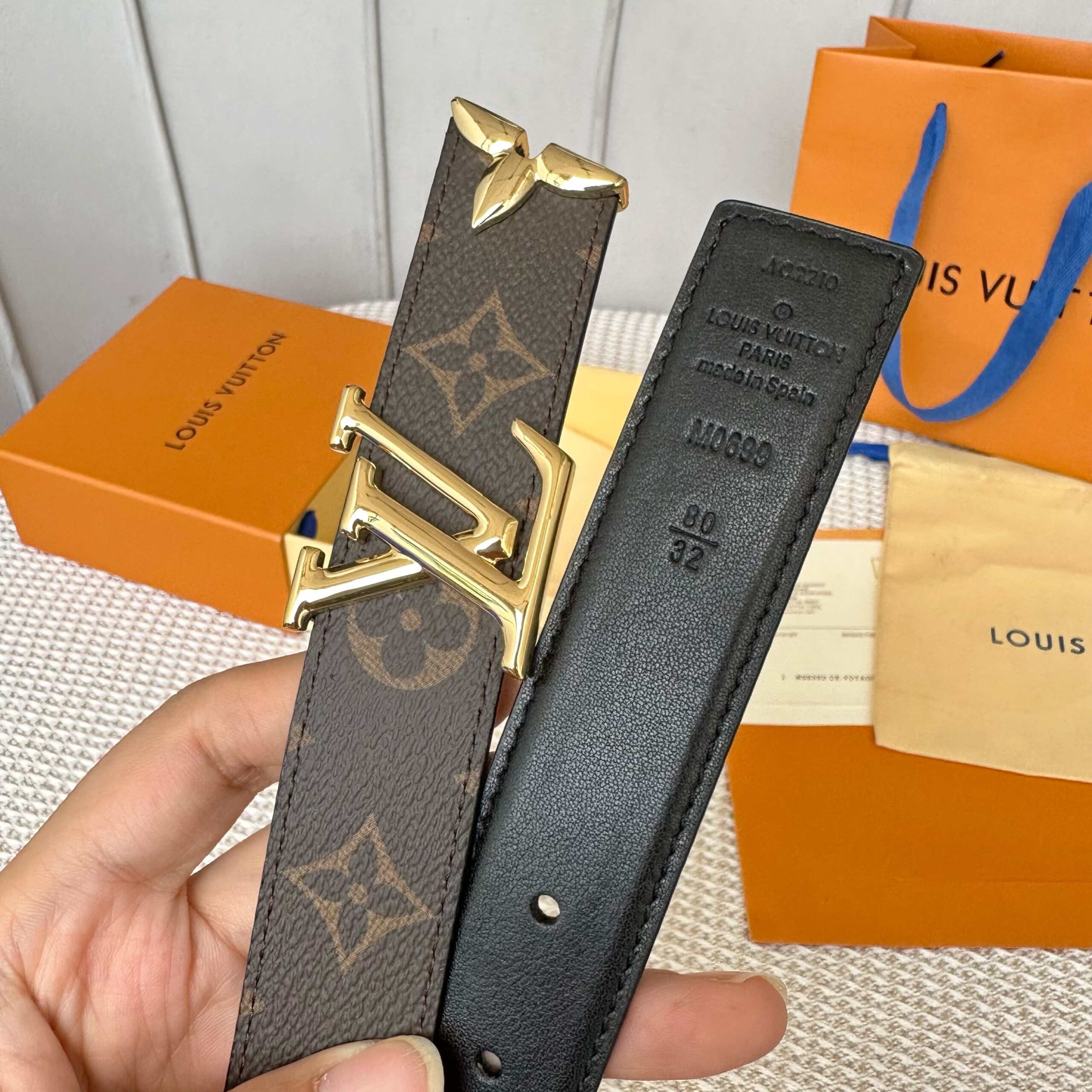 LV 原單 Monogram皮帶 金扣 30mm｜歐美奢侈品精品推薦