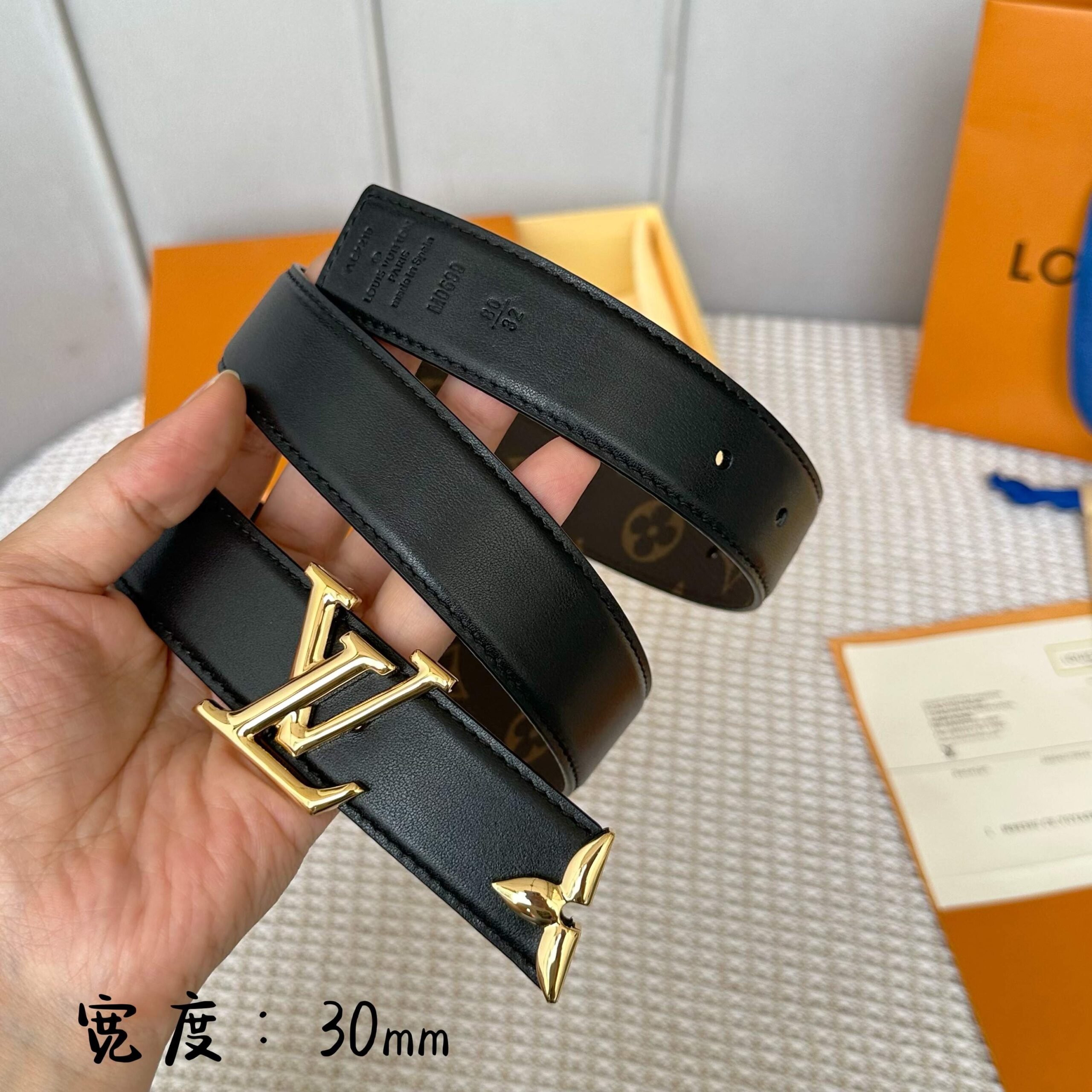 LV 原單 Monogram皮帶 金扣 30mm｜歐美奢侈品精品推薦