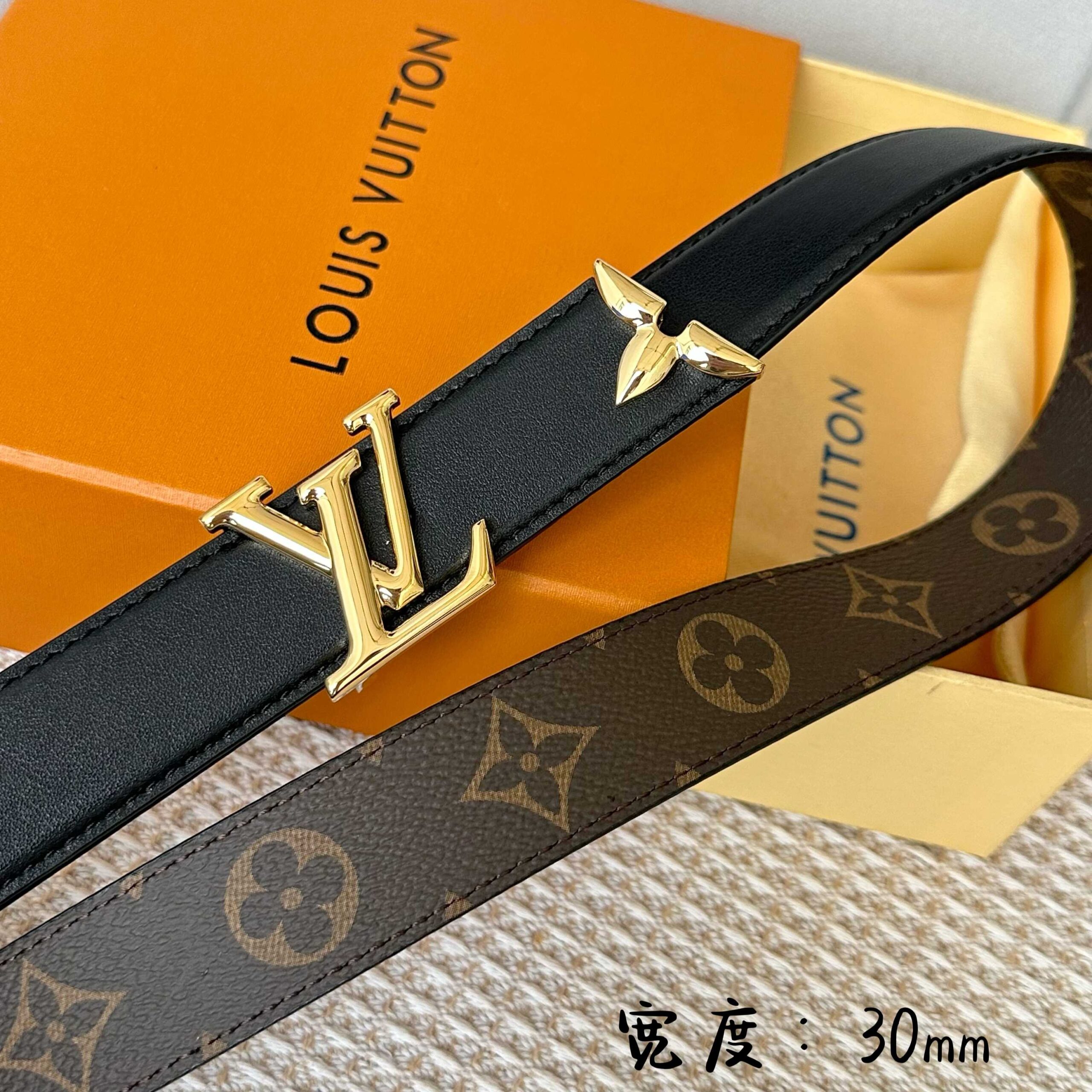 LV 原單 Monogram皮帶 金扣 30mm｜歐美奢侈品精品推薦