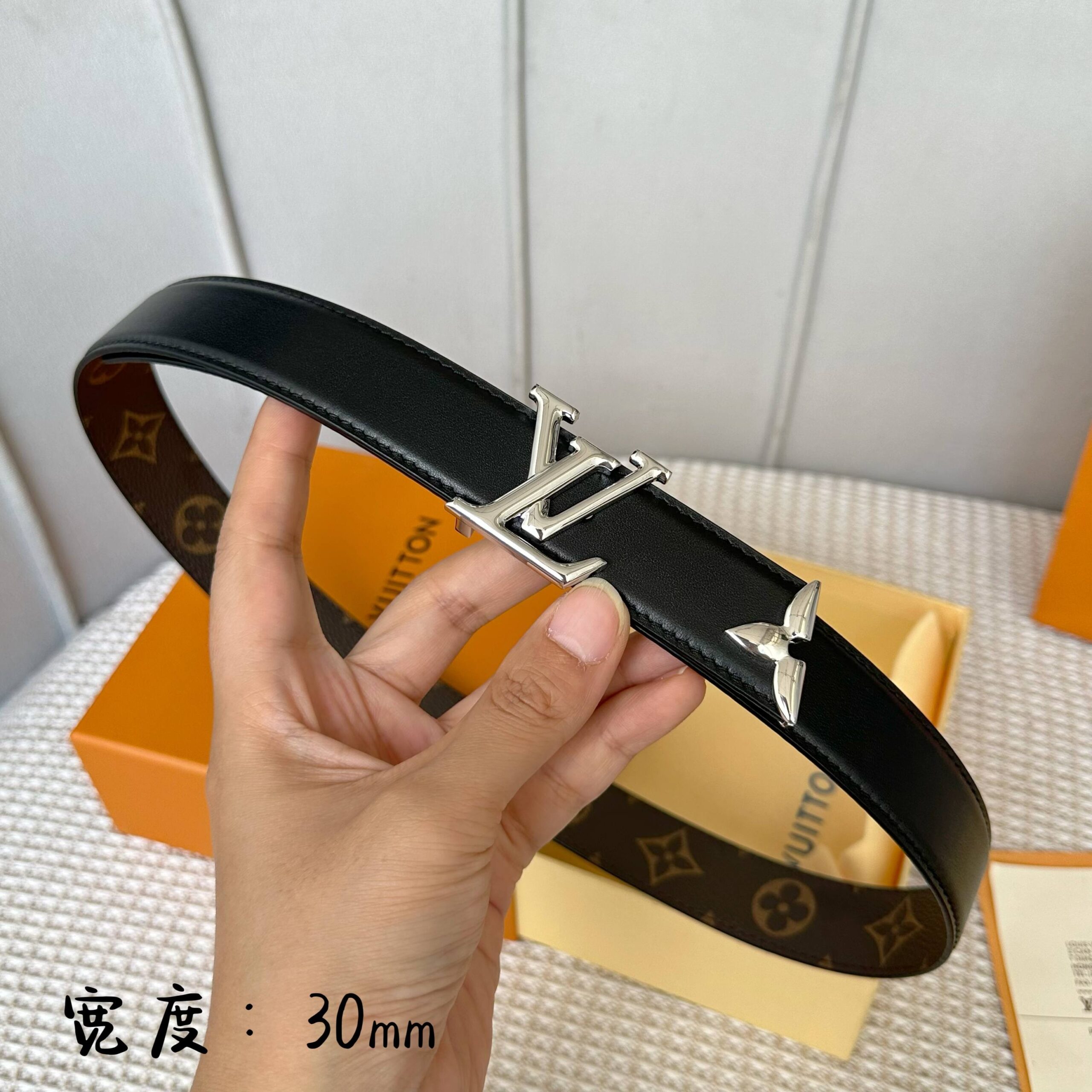 LV 一比一 Monogram皮帶 銀扣 30mm｜歐美奢侈品精品推薦
