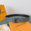 LV 原單 Monogram灰色皮帶 銀扣｜歐美奢侈品精品推薦
