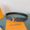 LV 原單 Damier Graphite格紋皮帶 金扣｜歐美奢侈品精品推薦