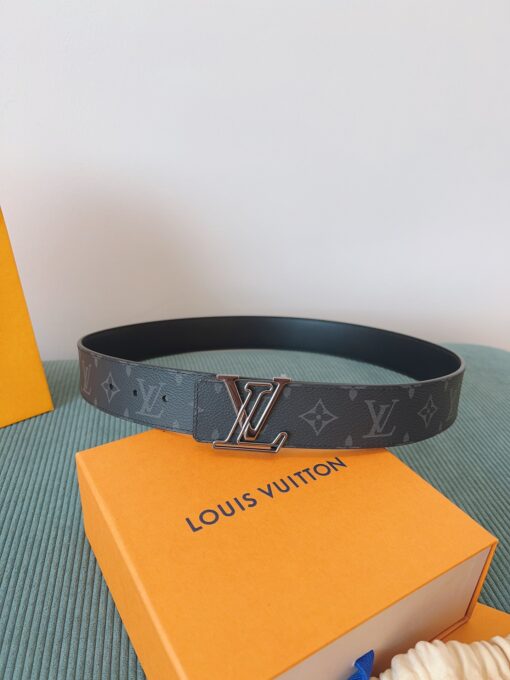 LV 高仿 Monogram Eclipse皮帶 黑扣