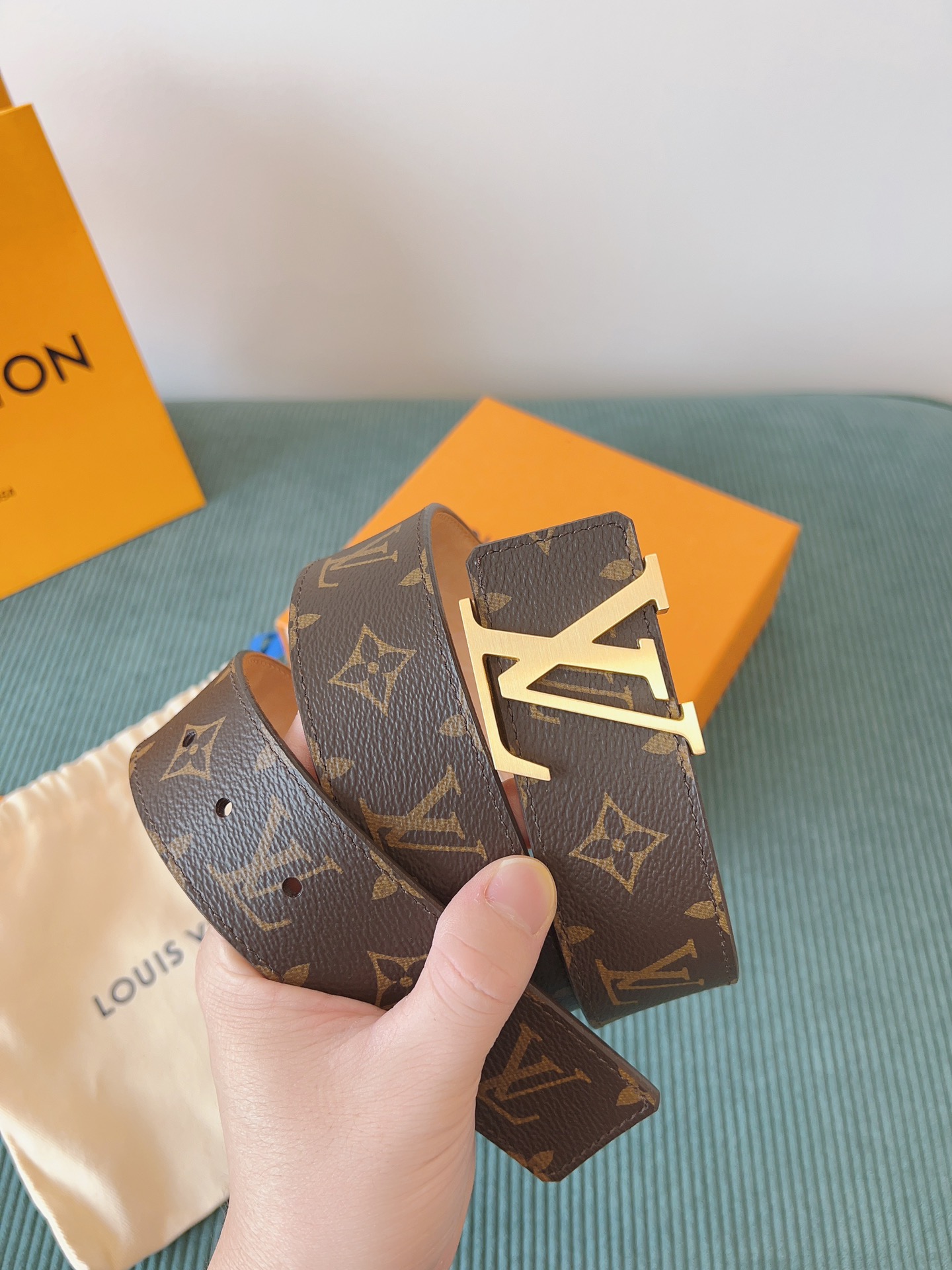 LV 一比一 Monogram 經典皮帶 金扣｜歐美奢侈品精品推薦