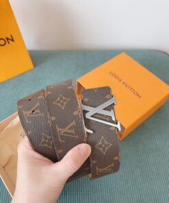 LV 原單 Monogram 經典皮帶 銀扣