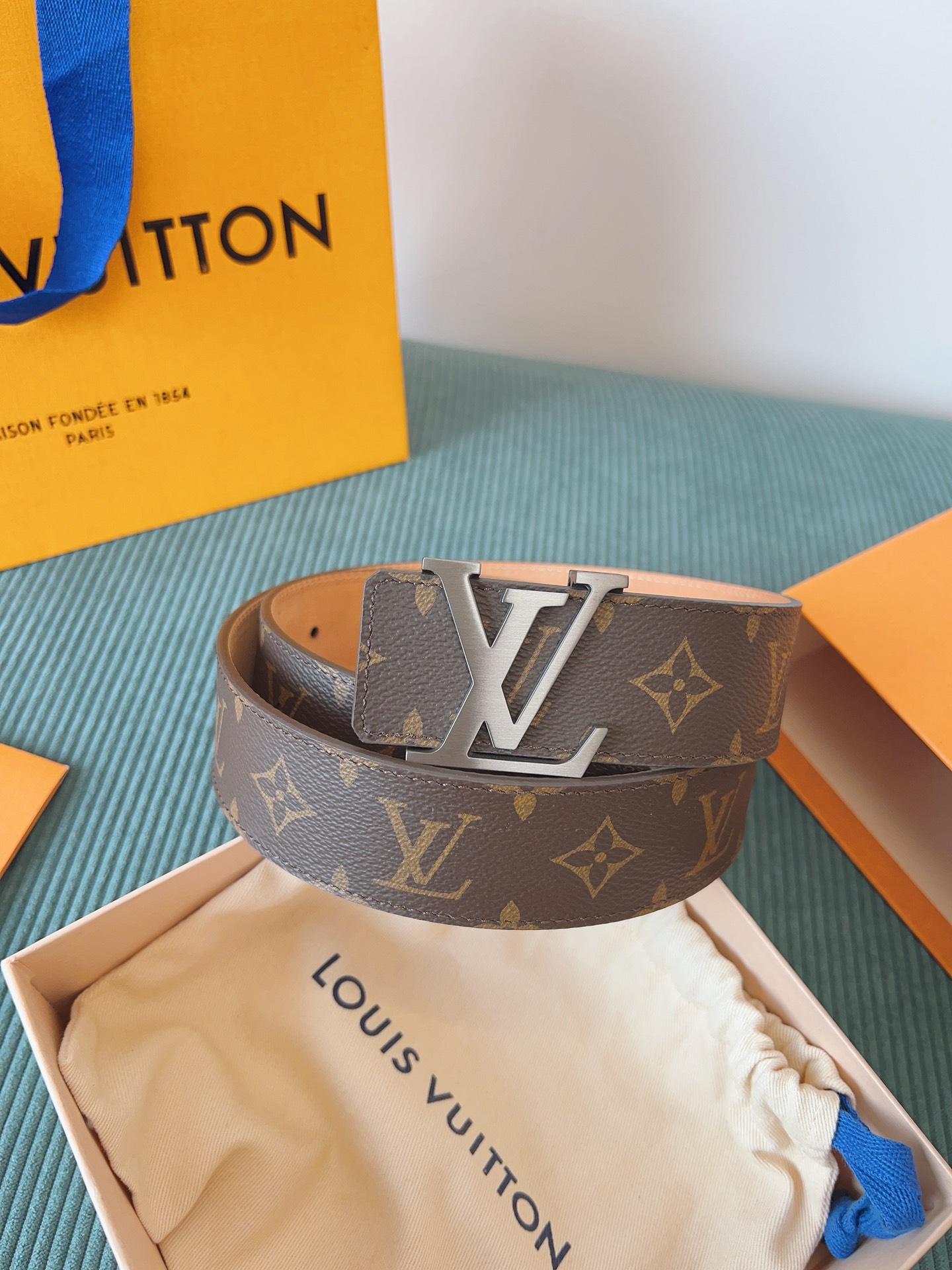 LV 原單 Monogram 經典皮帶 銀扣｜歐美奢侈品精品推薦