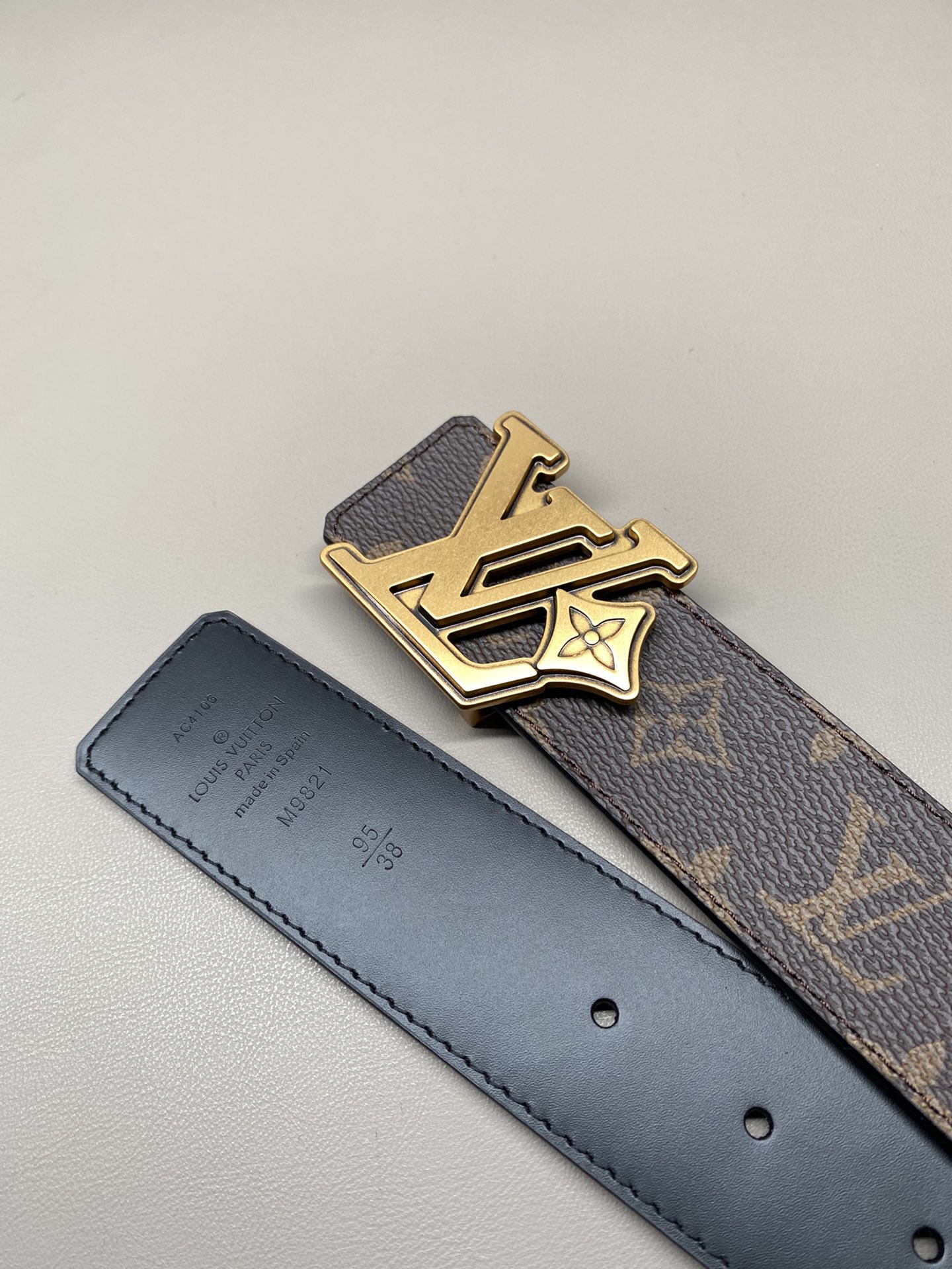 LV 高仿 Monogram 經典皮帶 金扣質感款｜歐美奢侈品精品推薦