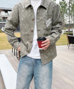 LV 一比一格紋休閒外套 時尚百搭 男士必備