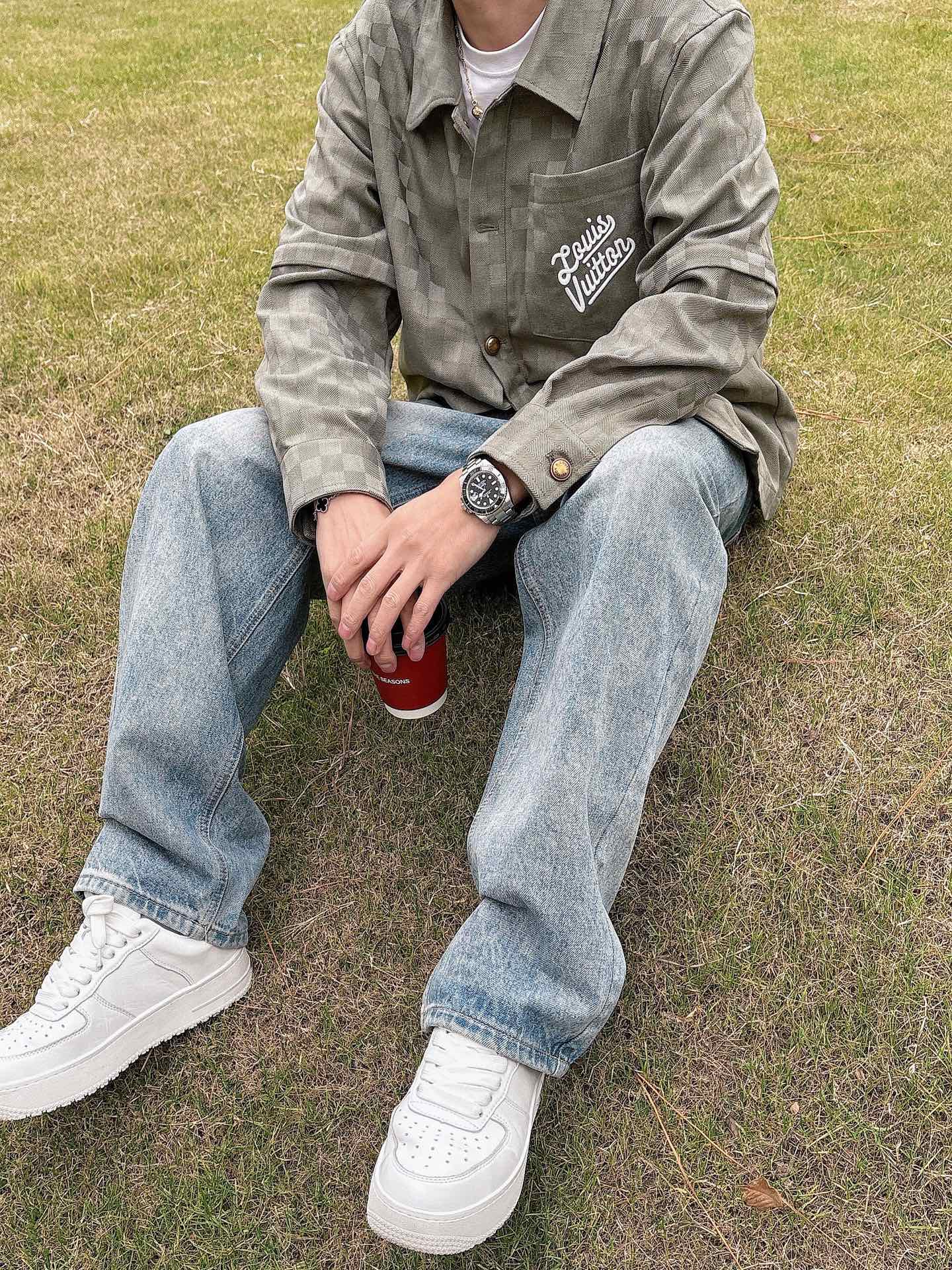 LV 一比一格紋休閒外套 時尚百搭 男士必備｜歐美奢侈品精品推薦