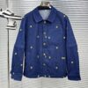 LV 一比一牛仔外套 黃字母刺繡 男士潮流｜歐美奢侈品精品推薦