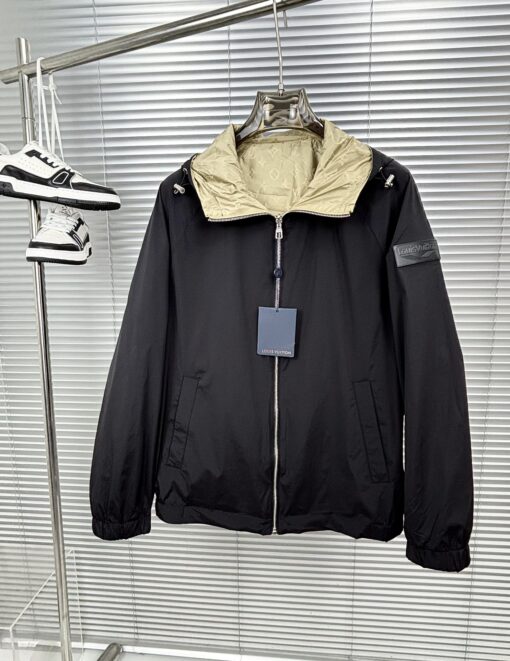 LV 原單黑色休閒外套 米色內裡Monogram 男士輕便