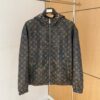 LV 原單連帽外套 黑色滿版彩色花紋設計｜歐美奢侈品精品推薦