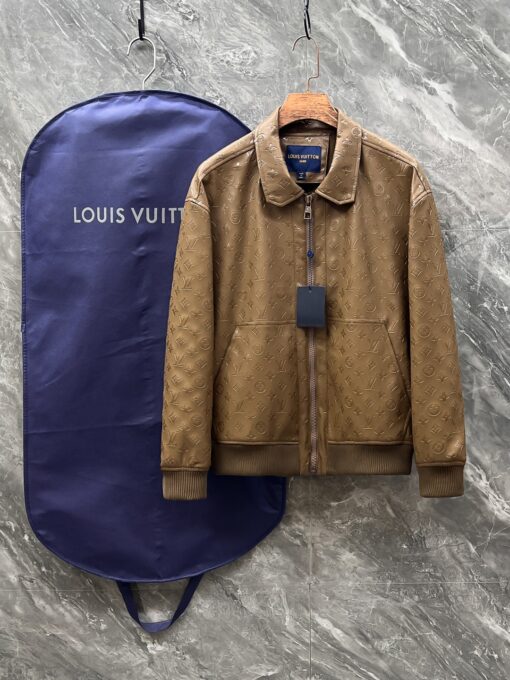 LV 一比一棕色外套 Monogram壓紋挺版款