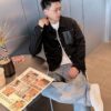 LV 原單男士外套 黑色胸口壓紋口袋設計｜歐美奢侈品精品推薦
