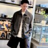 LV A貨灰色男士外套 簡約壓紋胸袋設計｜歐美奢侈品精品推薦