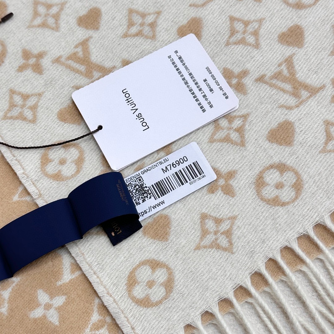 LV 一比一羊絨圍巾 米駝雙色 經典柔軟設計｜歐美奢侈品精品推薦