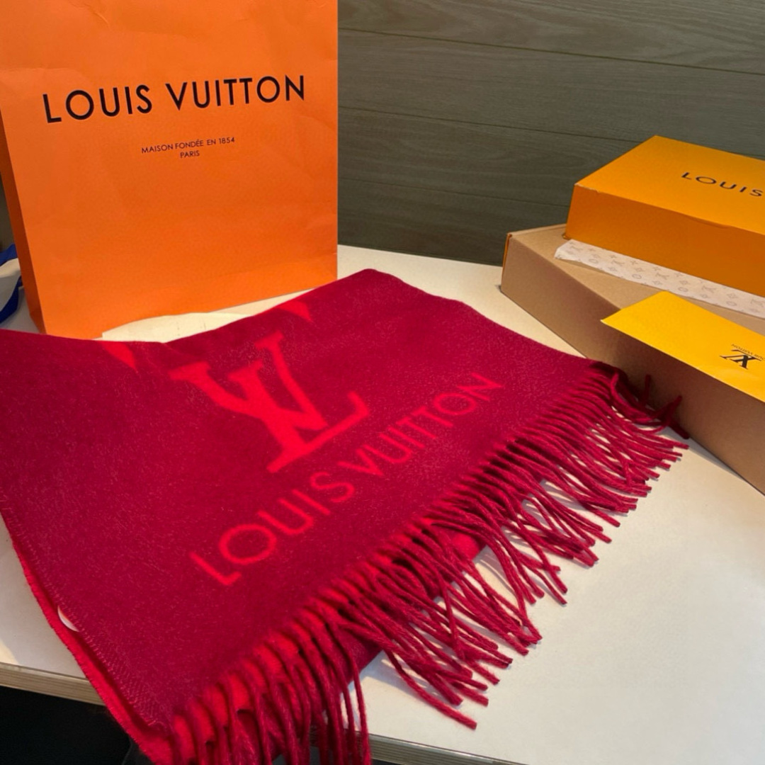 LV 原單圍巾 酒紅色大LOGO流蘇 秋冬保暖款|超A仿原單精品圖片 7 LV 原單圍巾 酒紅色大LOGO流蘇 秋冬保暖款|歐美奢侈品精品推薦