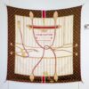 LV 一比一絲巾 140CM Monogram旅行圖騰設計方巾｜歐美奢侈品精品推薦