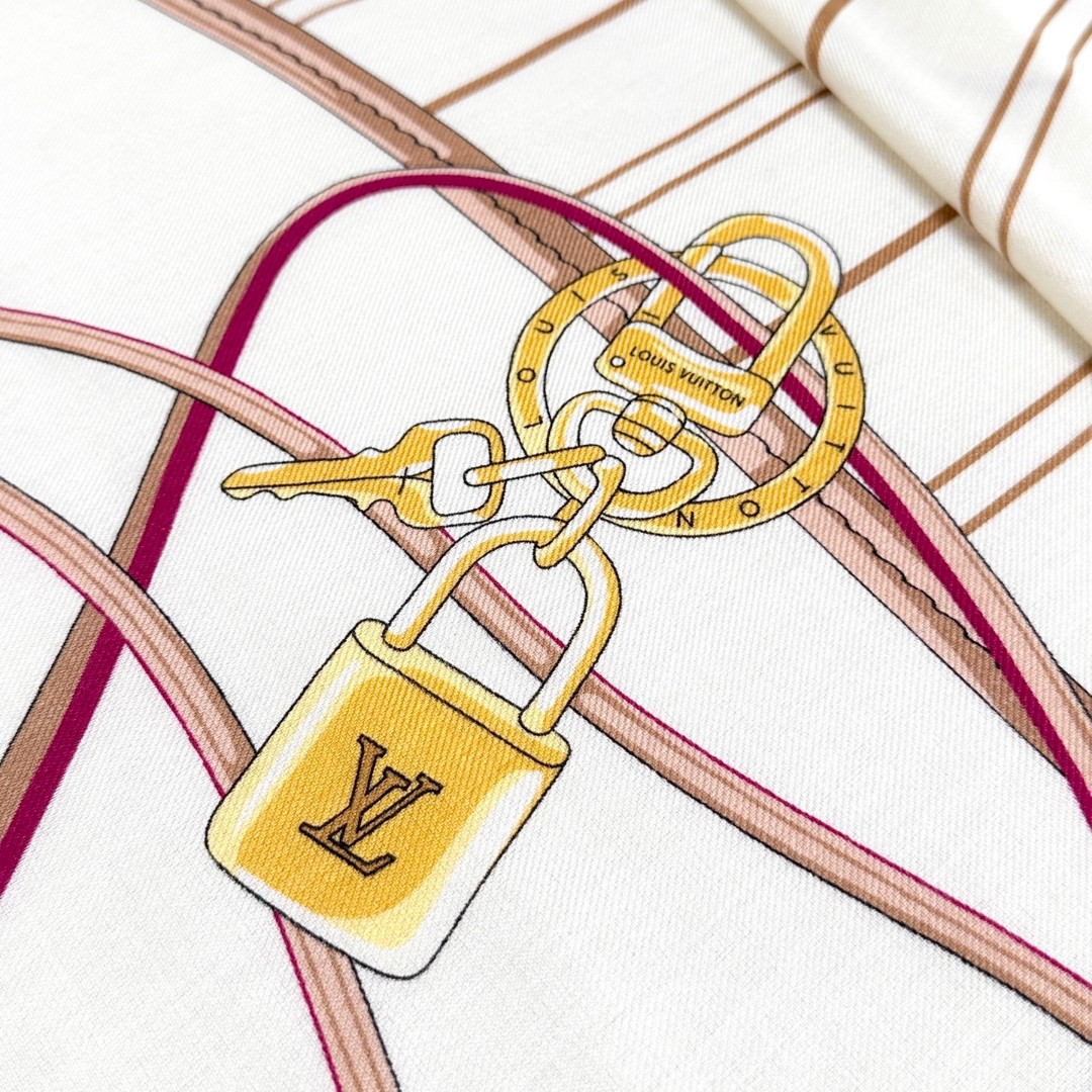LV 高仿絲巾 Monogram經典拼色百搭披肩｜歐美奢侈品精品推薦