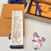 LV 一比一絲巾 插畫印花可愛元素限量設計款｜歐美奢侈品精品推薦